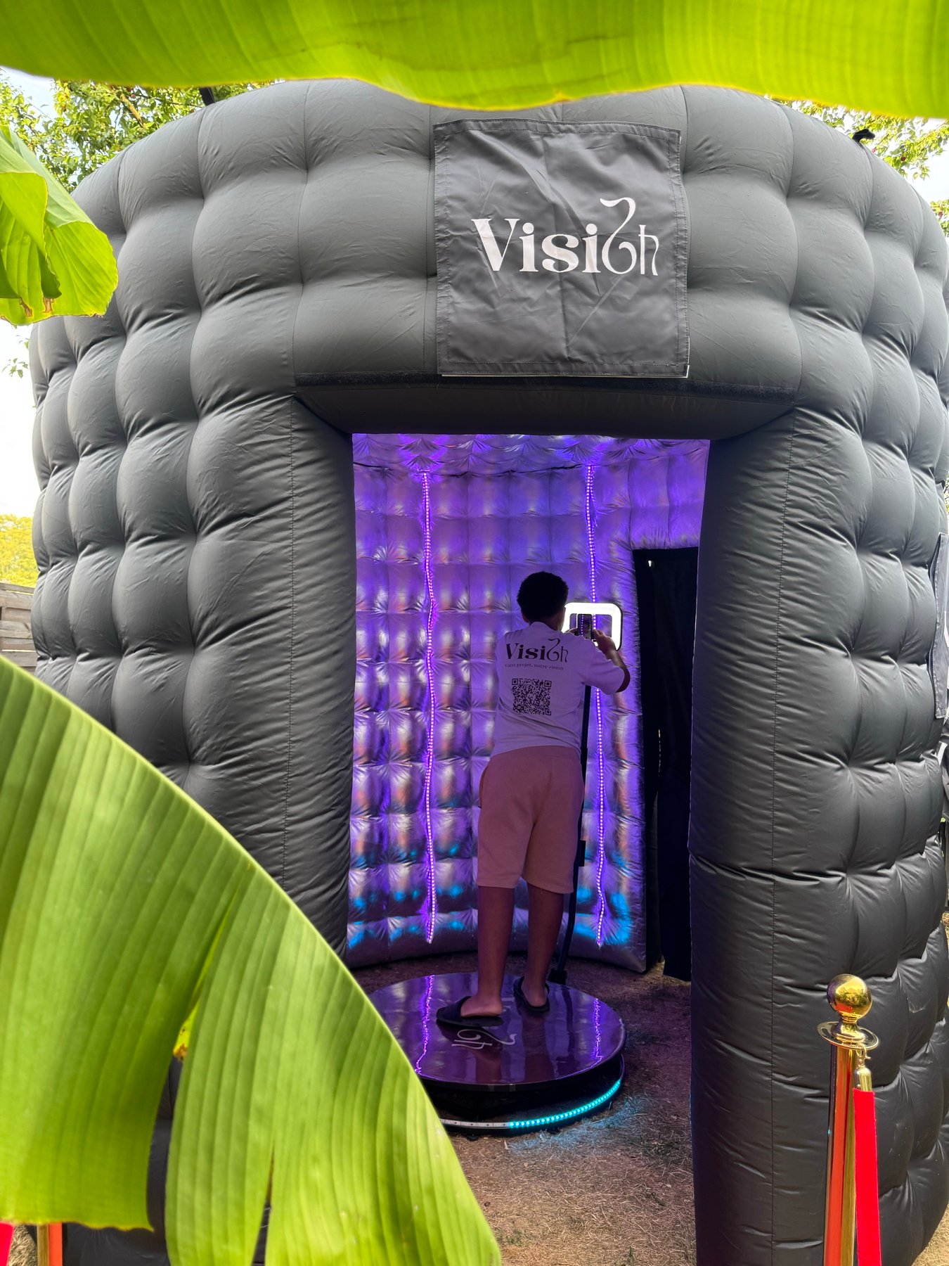 Ambiance lumineuse du Vidéobooth